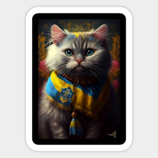 Cute Ukrainian Cat Sticker